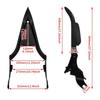 Motorcycle 16'' Detachable Rear Passenger Backrests Sissy Bar Pad For Harley Touring CVO Road King Electra Street Glide 09-2025