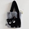 Süße Cartoon-Katze Plüsch-Tragetasche Squishy Flauschige Handtasche Für Frauen Mädchen Kawaii Cartoon-Katze Umhängetasche Flauschige Plüsch-Obergriff-Tasche
