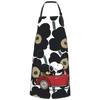 Moomin, Little My, Snoopy, Floral Print Nordic Apron, H-Shaped, Neck Strap, Easy To Move Around, with Pockets, Waterproof, Adjustable, Suitable for Nu