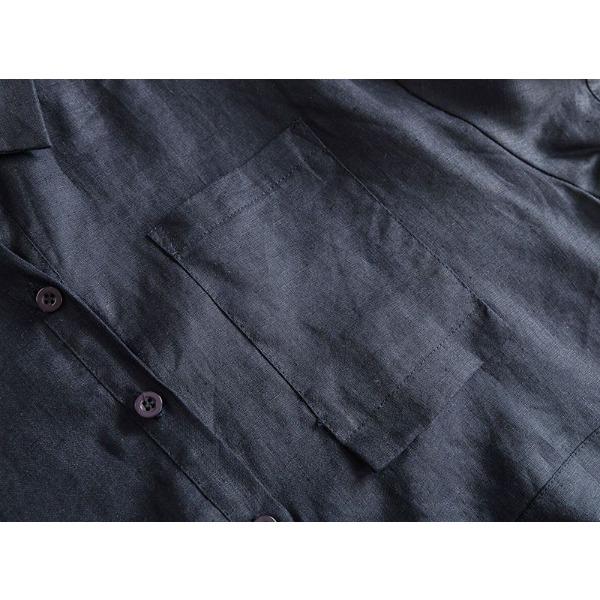 Prodyšná a lehká bavlněná lněná košile pro ženy s volnými krátkými rukávy