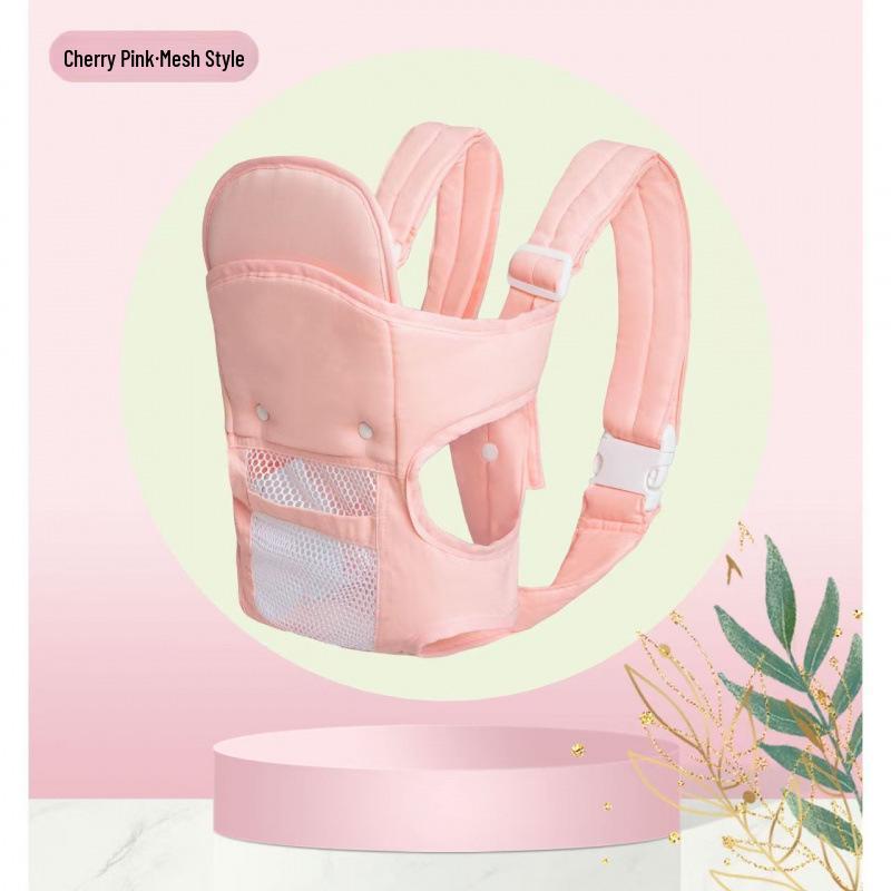 

Всесезонный рюкзак-кенгуру для велопрогулок: Двойное горизонтальное и фронтальное/заднее использование, успокаивает ребенка для сна без помощи рук.