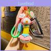 Adorable Cartoon Peach Duck Keychain Cute Pvc Accessory For Students And Couples