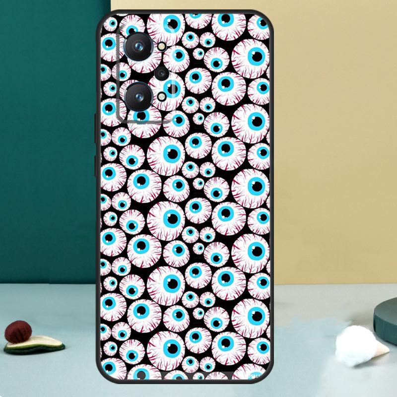 Crazy Eyeball Pattern For Realme GT 6T 5 6 GT 7 Pro C67 C75 C61 C55 C53 C51 C21Y C25S 10 11 12 13 14 Pro Plus Case