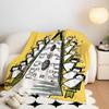 Art M-Madeline Throw Flannel Throw Blanket, Lightweight Cozy, Durable Washable Cute Cool