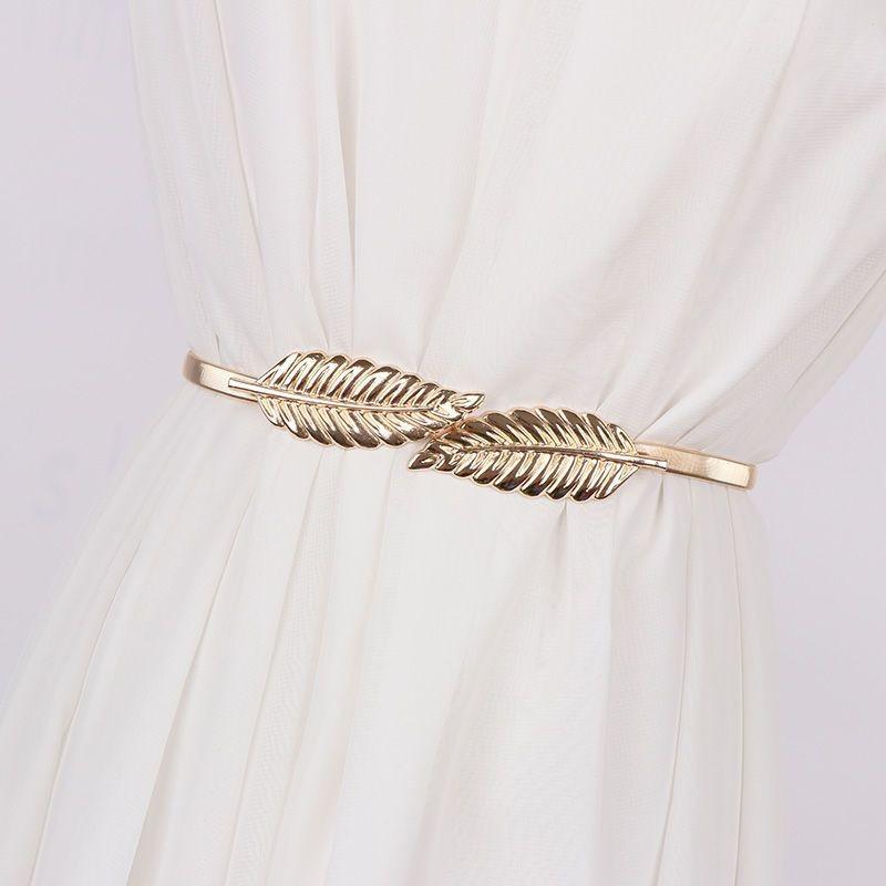Elegant Metal Spring Waist Chain With Sparkling Fox Pendant For Women Fashion Accessories