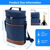 Wine Cooler Bucket Wine Bag Cooler Holder Champagne Cooler Beer Chiller Ice Bag Leakproof Insulated Wine Carrier for Travel Beac