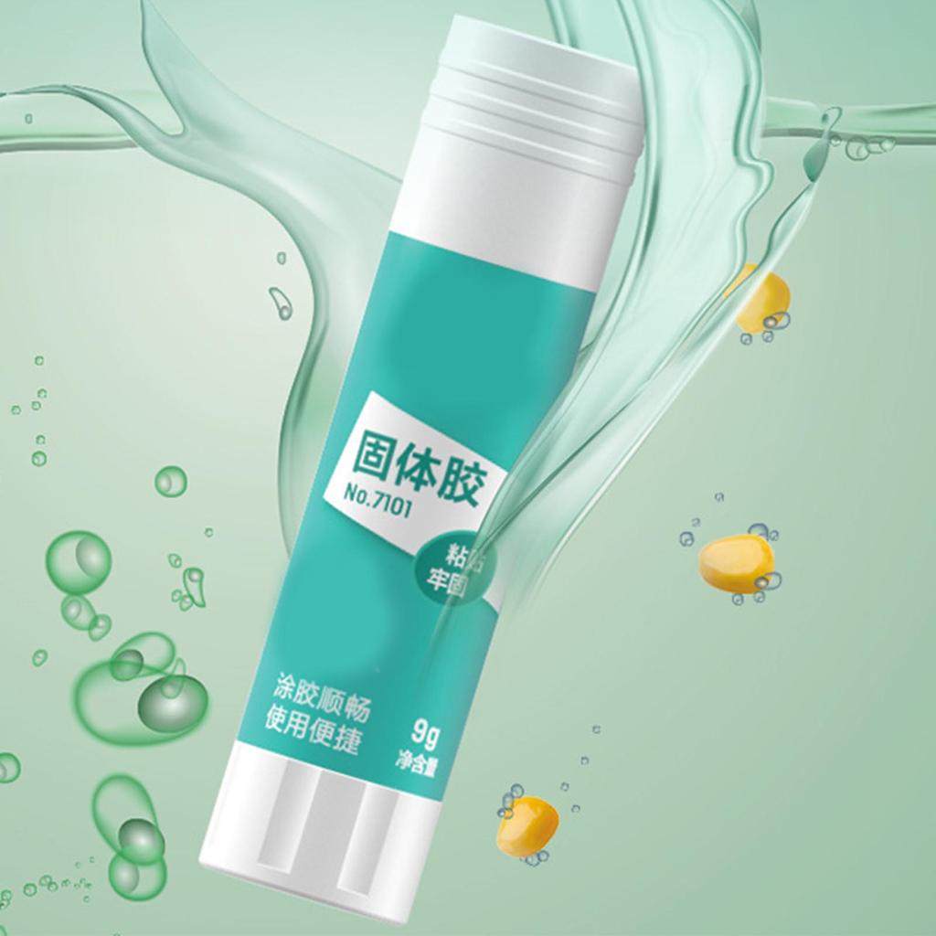 9g Solid Glue Stick Strong Adhesives All Purpose PVA Glue Stick Uniform Long Lasting for Home Office School White