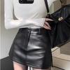 Chic Slimming Leather Bodycon Skirt - Autumn/Winter Sexy Style