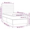 VidaXL Sommier à Lattes de Lit avec Matelas et LED, Lit Rembourré, Lit Simple, Lit Adulte de Chambre à Coucher Intérieur, 3135489