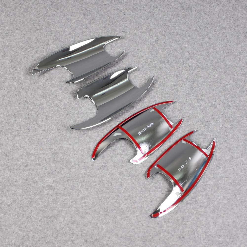 RUIQ Chrome Door Handle Protector Covers for the New Prevents Door Handles from Getting Scratched by Fingernails Mercedes-Benz A-Class (4th
