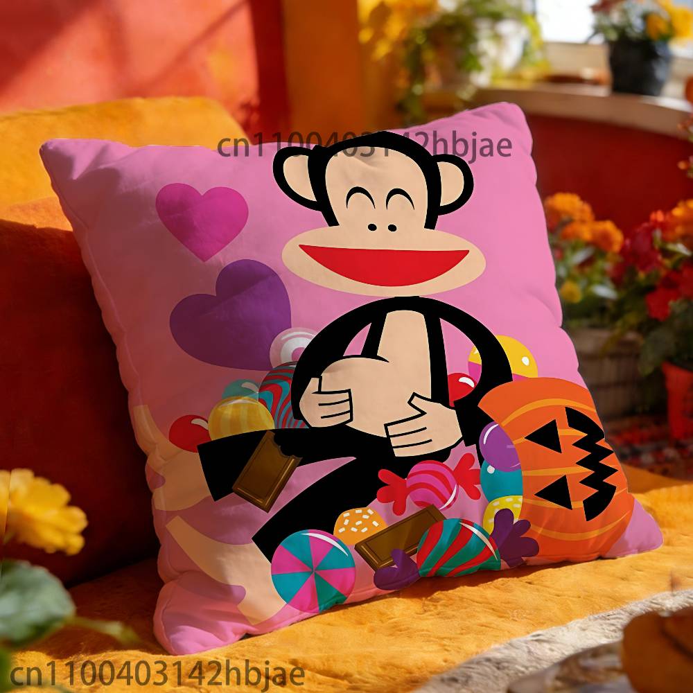 Monkey P-PaulS F-Frank Pillowcases Bedroom Living Room Sofa Home Decor Polyester Cushion Cover with Zipper