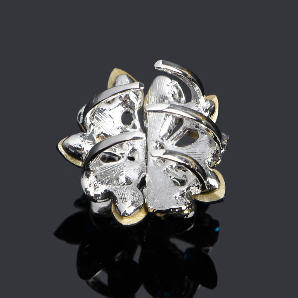 Damen Heidi Punkt Haarnadel (blau) Zirkonia Haarspange