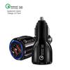 18W 3.1A Car Charger Dual USB Fast Charging QC Phone Charger Adapter For iPhone 16 Pro Max 13 14 15 Pro Xiaomi Samsung Huawei