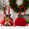 2pcs Cute Christmas Gift Bag Thick Packaging Bag Party Supplies Tote Bag  Storage