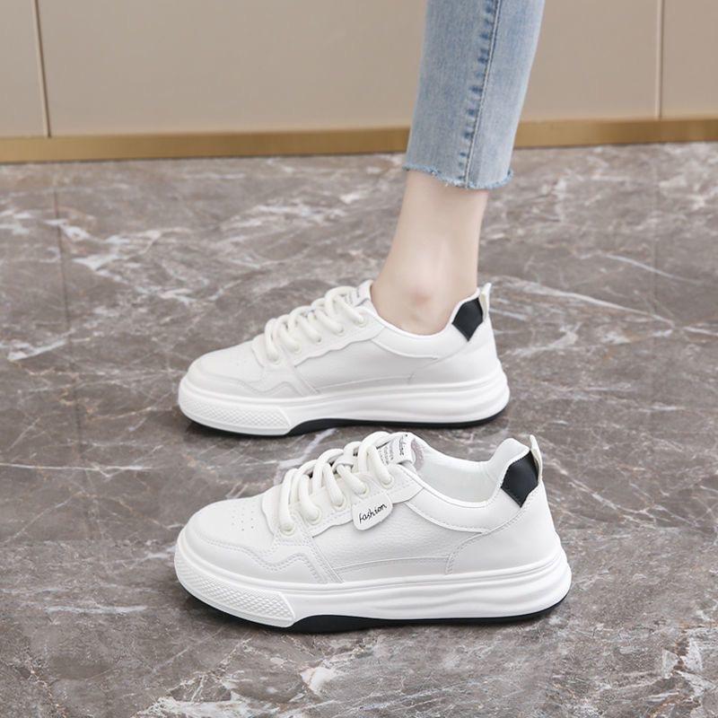 

Весенняя белая обувь Новый корейский стиль Инс Обувь для спорта на толстой подошве, увеличивающая рост, для студенток Повседневная обувь для женщин 40