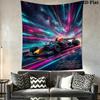 Name Custom F1 Wall Tapestry Aesthetic Wall Hanging Printed Fabric Blanket Decorative Tapestries for Bedroom Living Room Home Decor
