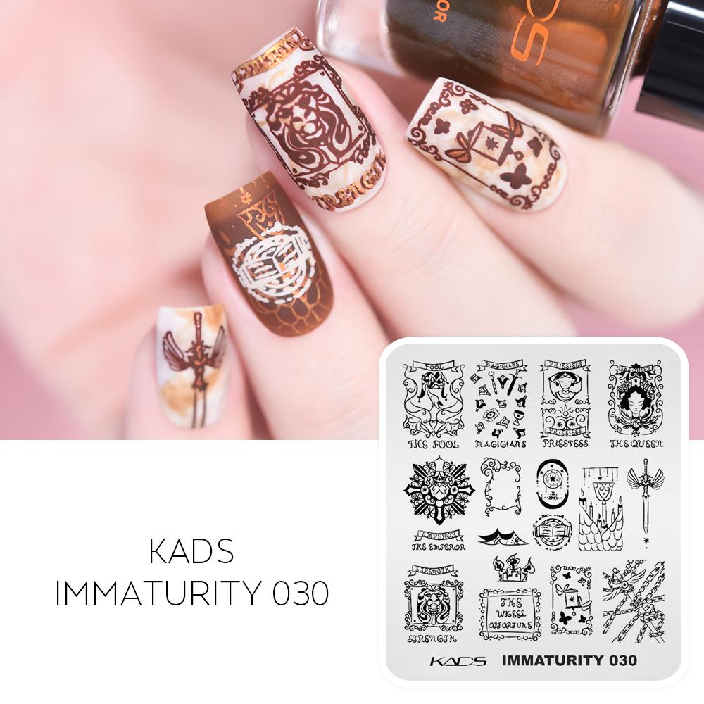 kads Nail Stamp Plates Nature Flower Animal Images Stamping Templates Nail Printing Stencil Tools for Nail Art Design