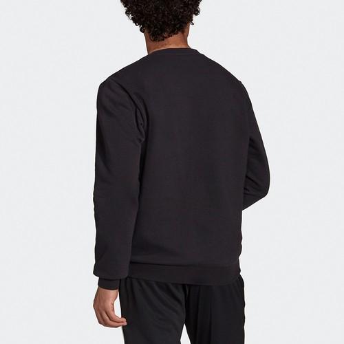 adidas Sports Logo Casual Pullover Hoodie for Men, Black