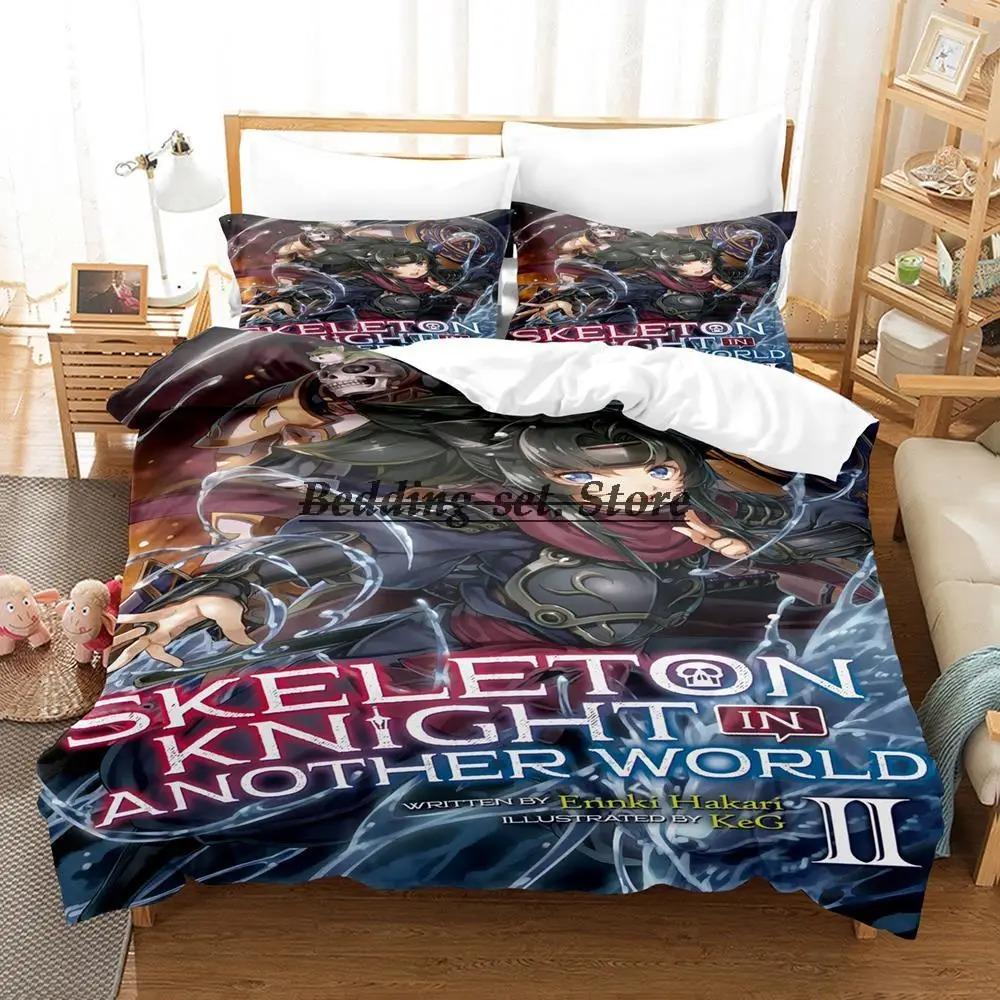 

Комплект постельного белья Skeleton Knight Single Twin Full Queen King Size Комплект постельного белья Aldult Kid Bedroom Duvetcover Sets Anime Bed Sheet Set 70x133cm 2pcs