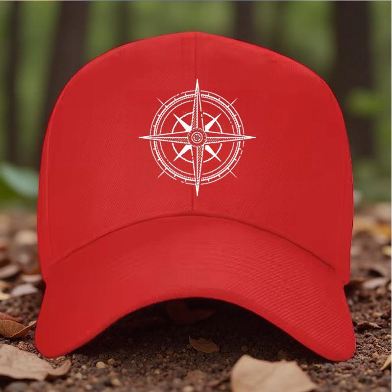 Compass Rose Baseball Cap Outdoor Adjustable Sunshade Hat Unisex Casual Sport Cap One Size