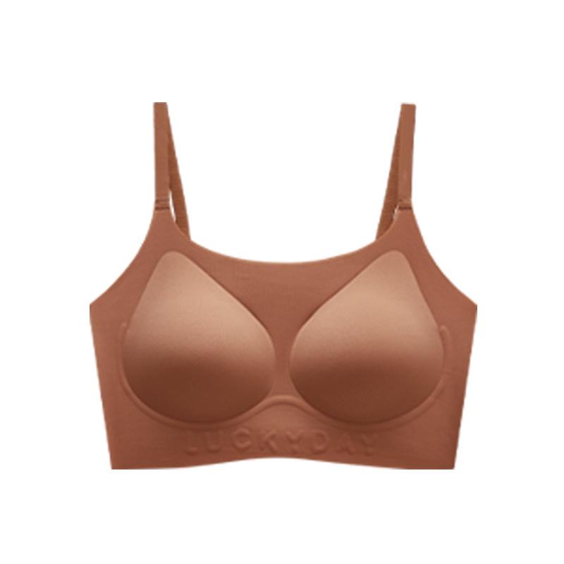 Liquid foundation invisible seamless underwear women's small breasts gather anti-sagging beautiful back bra integrated women's bra summer thin style