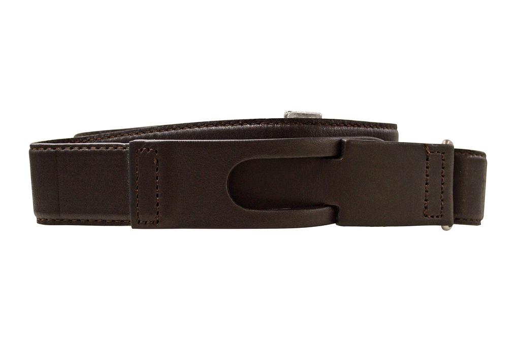Alen2 Leather Stretch Belt, Brown, ALNSLBTBR, Genuine Leather