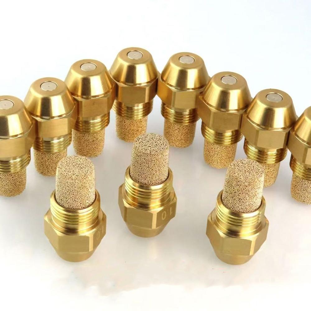 Brass Fuel Oil Nozzle, Solid Spray, Diesel Burner Injection, Combustion Jet, Boiler Heater, 0.3-6.0 USgal/H, 60 Degree 9/16"