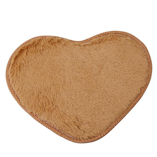 30*40cm Love Heart Shaped Doormat Non-Slip Soft Microfiber Fluffy Bathroom Floor Area Rug For Bedroom Mat Carpets Living Room