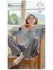 Women's Long-Sleeve, Long-Pant Pajama Onesie with Built-in Bra Pad, Round Neck, Wearable Outdoors, Cute for Home or Casual Wear