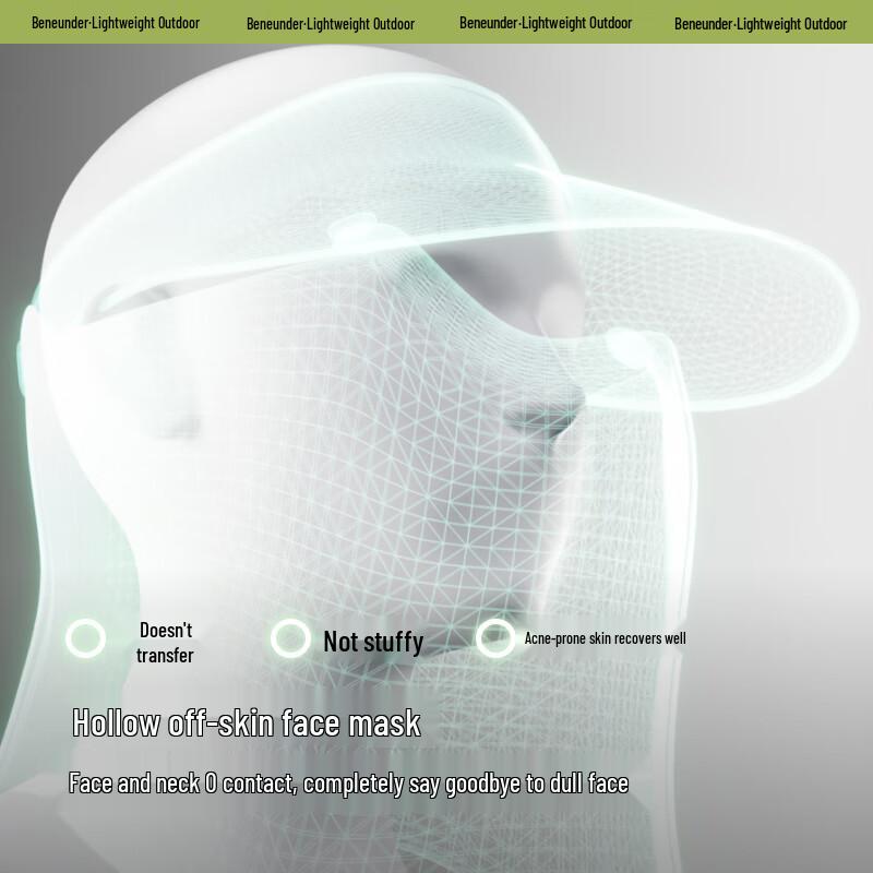 beneunder Women's Zero-Touch Sun Protection Visor Hat AS721