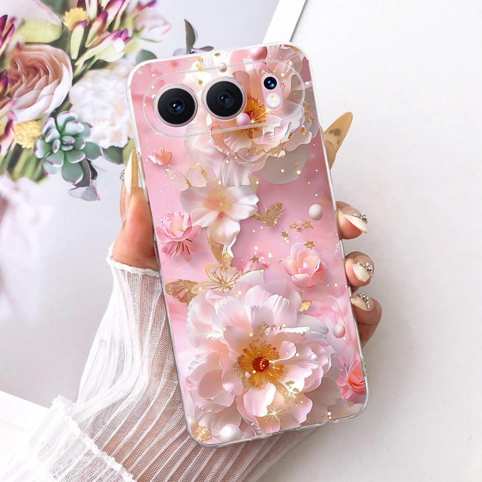 6.55" For Honor 500 5G Case Fashion Flower Bowknot Soft Slim Silicone Phone Cover For Honor 500 Pro Funda MEY-AN00 Honor500 Capa