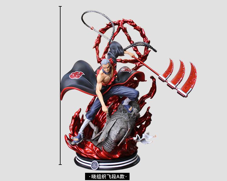 

36CM Naruto Akatsuki Grim Reaper Hidan GK Action Figure Shippuden Anime Figurine Model PVC Statue Collectible Toys Figma High Quality Gift W145777WW-