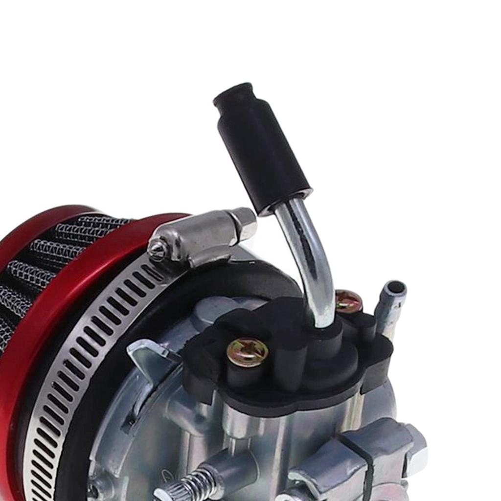 Motorcycle Carburetor, for 2 Stroke Engine, with 58mm Air Filter, Carburetor for 50cc Motorcycle Carburetor Filter