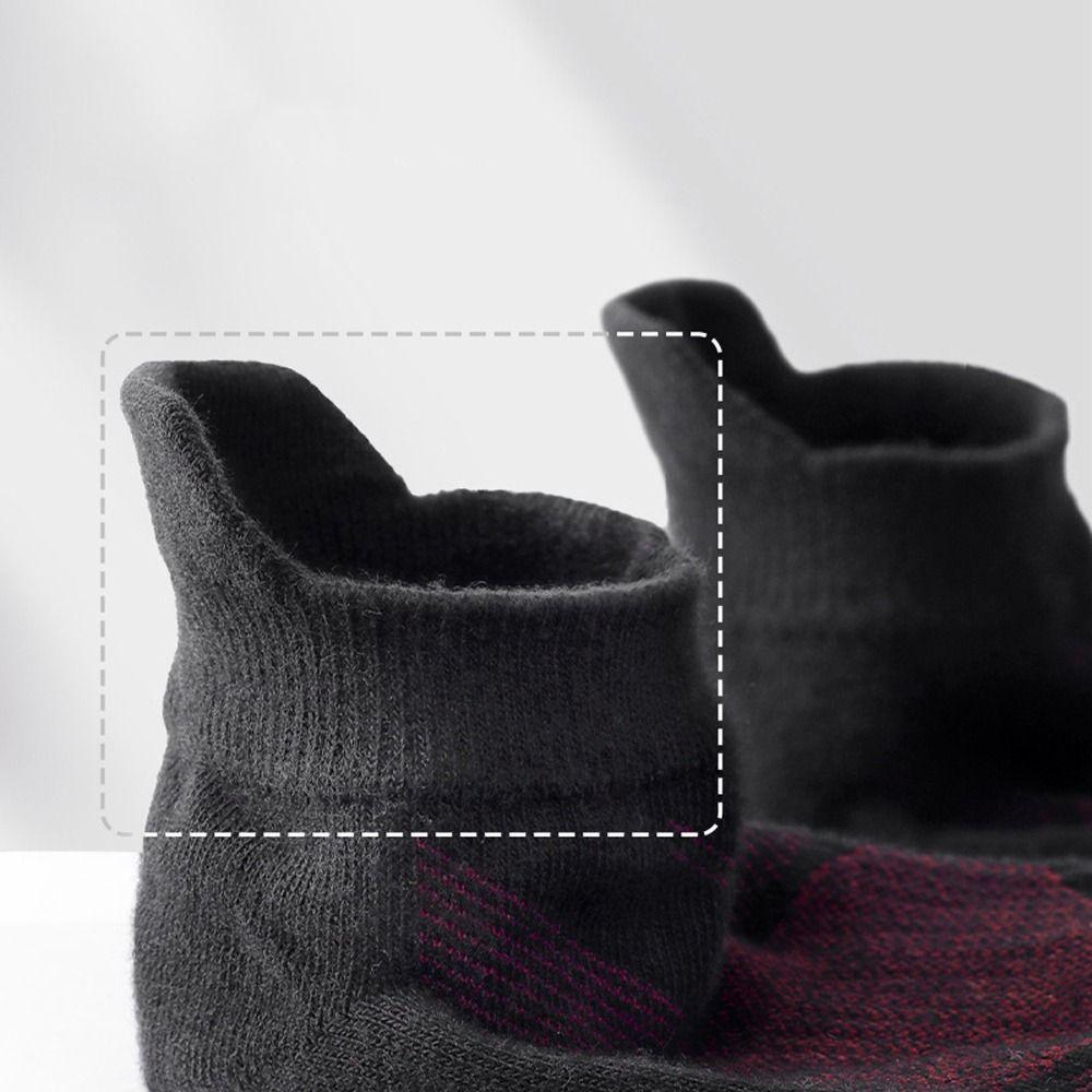Winter Cotton Short Five Toe Socks Five Finger Soccer Tube Socks Breathable Sports Male Football Anti-slip Running Ankle Sock
