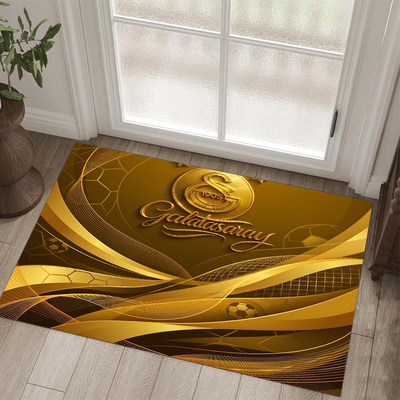Tappeto in Velluto di Cristallo Design Galatasaray FC Accogliente Non?Tappeto Stampato Antiscivolo per Camera da Letto Soggiorno Ingresso