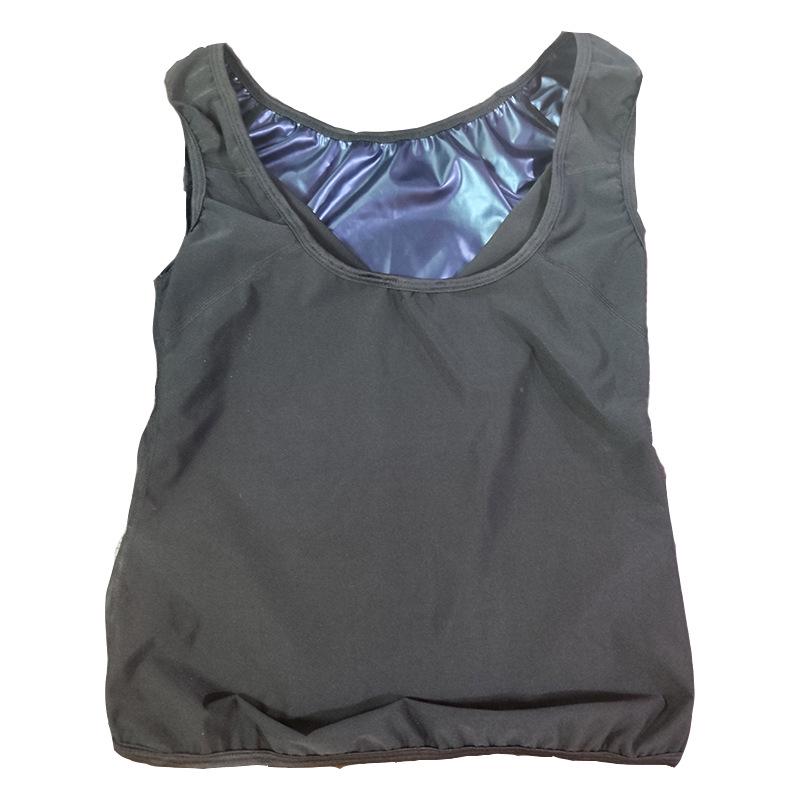 SWEAT SHAPER Women's Sauna Vest: Polymer Body Shaper in Silver