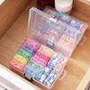 Transparent Multi-Grid Storage Box for DIY, Electronics & Jewelry