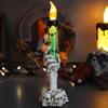 Halloween LED Candle Light Ghost Hand Decoration Safe Flameless Design For Spooky Party Decor Battery Operated