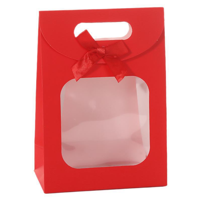 

Luxury Small Polka Dot Gift Bag with Bow Decoration