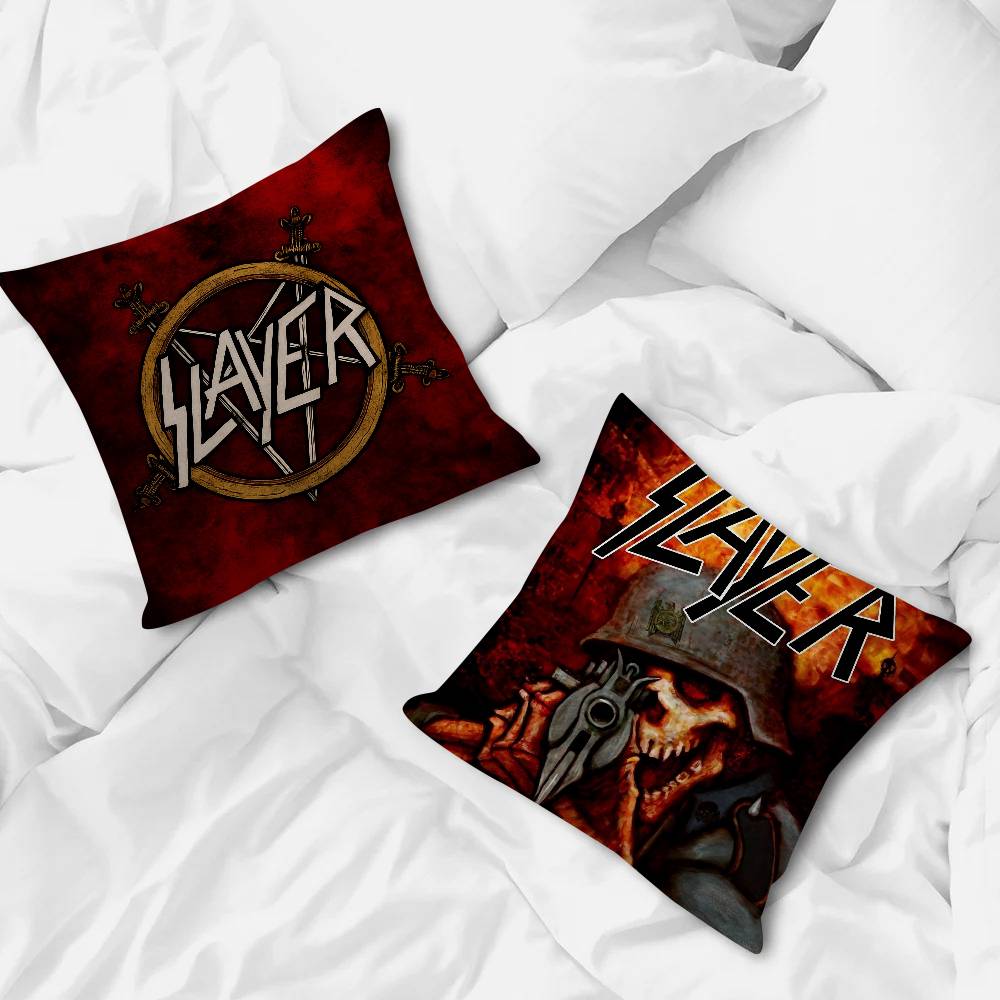 Classic Band Slayer Pillowcase Toon Gift Cushion Cover Bedroom Home Sofa Chair Seat Decor Pillow Case