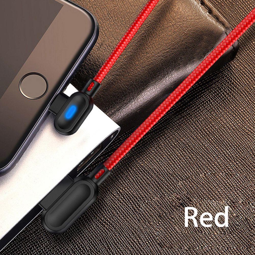 Angle 90 Degree Elbow Adapter Micro USB Type C Cable Fast Charging Cable Charger Wire Data Cable