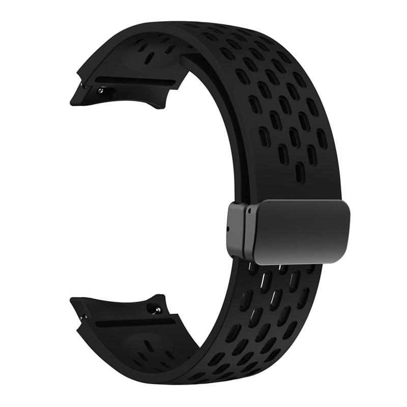 

Magnetic Straps for Samsung Galaxy Watch 4/5/7/6 Classic/5 Pro 40mm 44mm silicone belt correa Bracelet Galaxy watch 8 Ultra Band Galaxy 7 40mm 44mm чорний