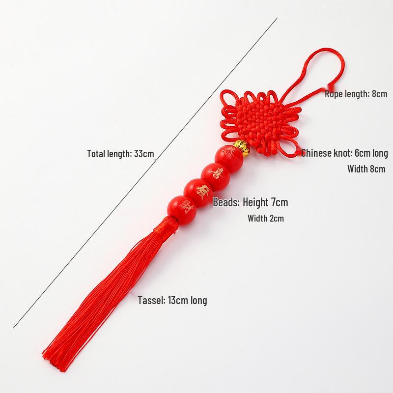 2026 Chinese New Year Metal Bell Pendant Wind Chime - Peace Blessing Ornament