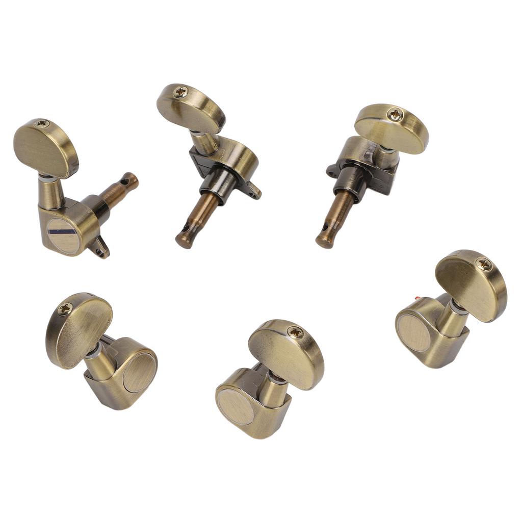6 Set Guitar Tuning Pegs Keys Metal Half Moon Shaped Sealed 1:18 Guitar Machine Heads for EpiphoneGu
