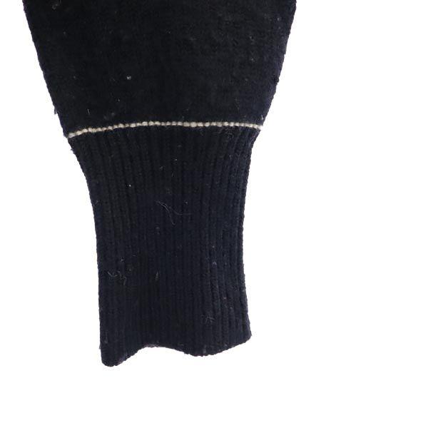 Y's Wool Long Sleeve V Neck Cardigan 2 Black Series Men's Used