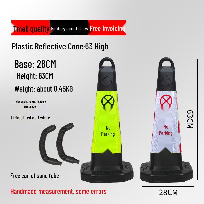 Reflective Traffic Cone Barrier - 70cm/90cm Construction Road Cylinder