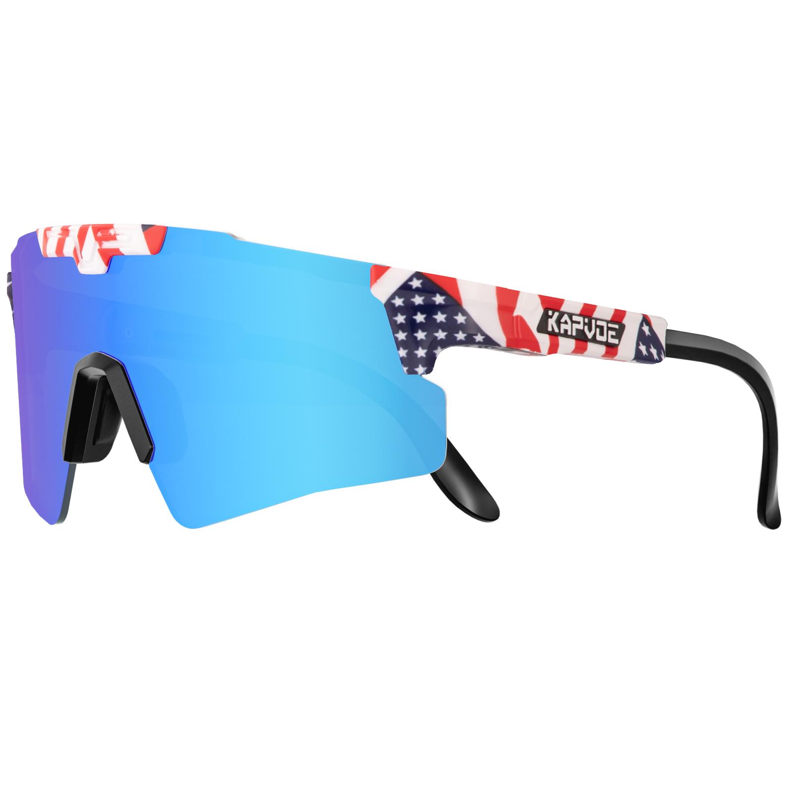 

KAPVOE Road Cycling Glasses UV400 MTB Mountain Bike Fishing Glasses Driving Sunglasses Bicycle Outdoor Sports Eyewear