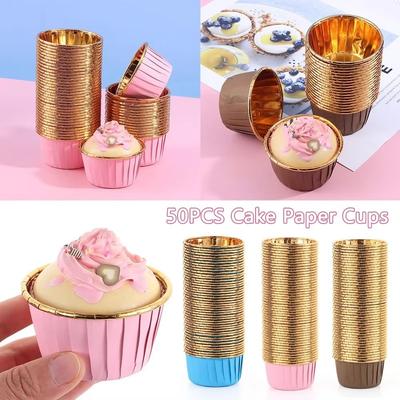 Große Cupcake-Papierförmchen Ölfestes Cupcake-Förmchen Backförmchen Tablett Hülle Hochzeitsfeier Kuchenständer Silikonformen