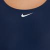 Nike Solid Color Casual Sleeveless One-Piece Swimsuit Women swimsuit Navy-Blue NESS8370-440