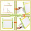 3-in-1 Tabletop Kids Art Easel Double-Sided Magnetic Whiteboard Chalkboard